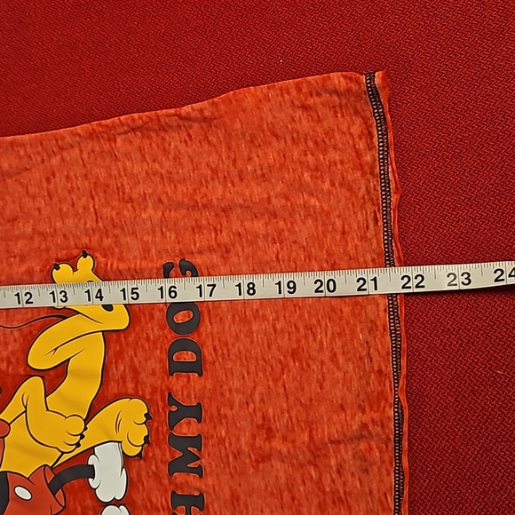 MICKEY AND FRIENDS 'I just wanna hang with my dog' Pluto Mickey graphic tee XS - Picture 5 of 6
